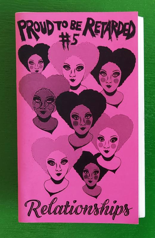 a stylized illustration of a collection of people with heart-shaped hairdos. 