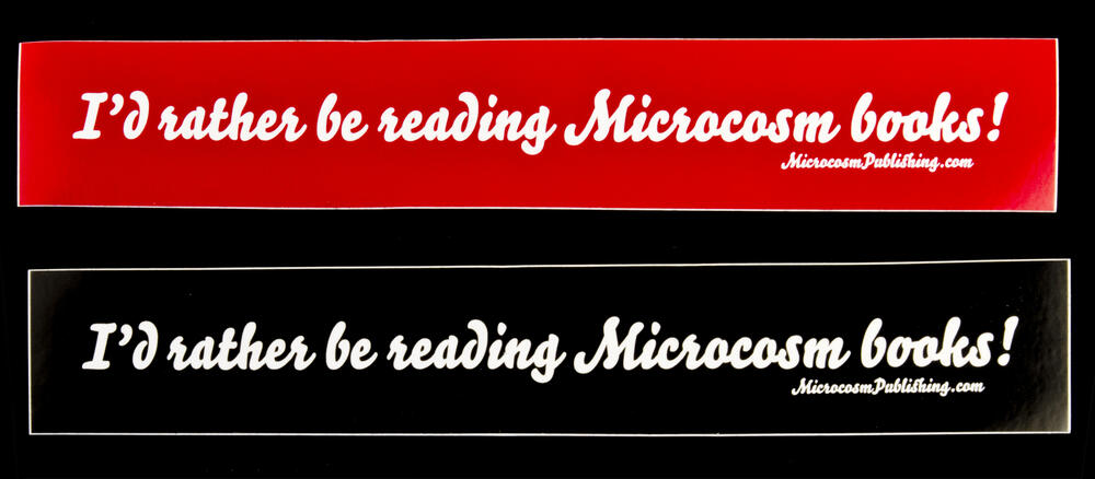Sticker #367: I'd Rather Be Reading Microcosm Books!