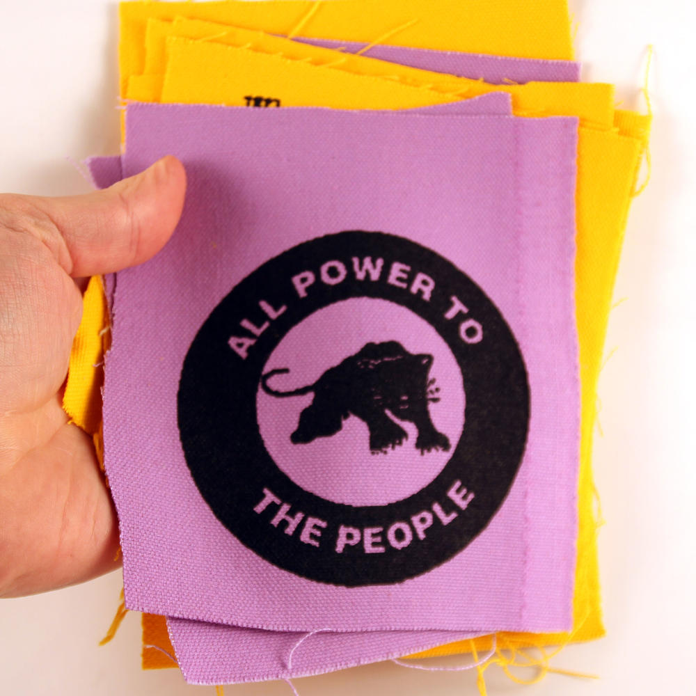 All Power to the People Black Panther canvas patch