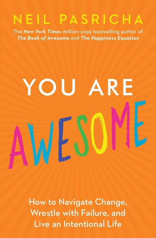 the words 'you are awesome' with each letter in 'awesome' in a different color against an orange background