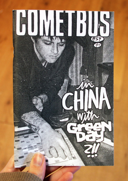 Cometbus 54 zine cover - in China with Green Day