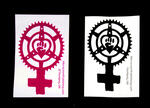 Sticker #383: Feminist Chainring Fist