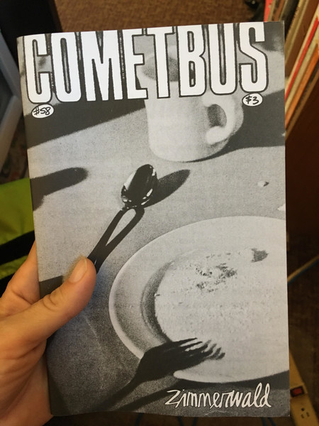 cometbus zine cover with empty dishes