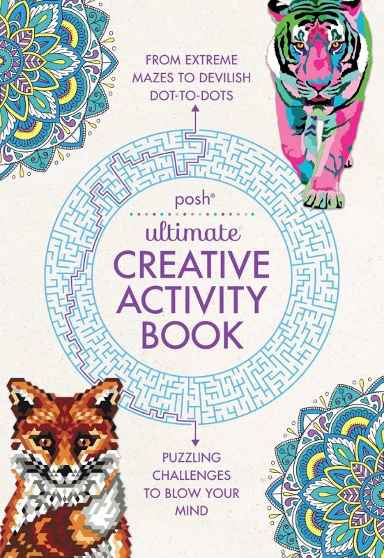illustrations of two mandalas, a fox, a tiger, all surrounding a circular maze around the title