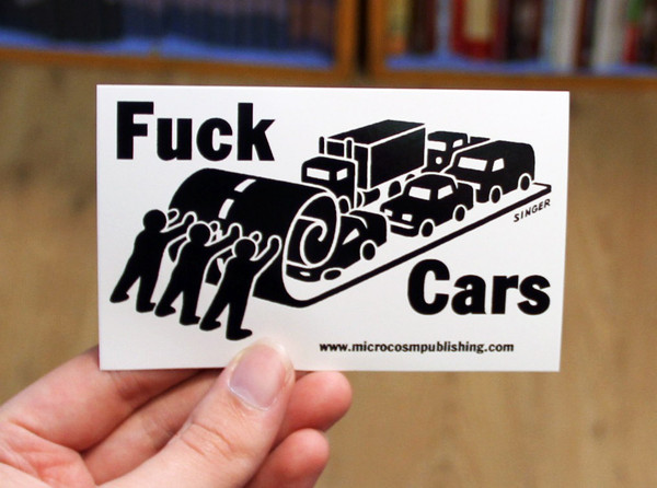 Sticker 120 Fuck Cars