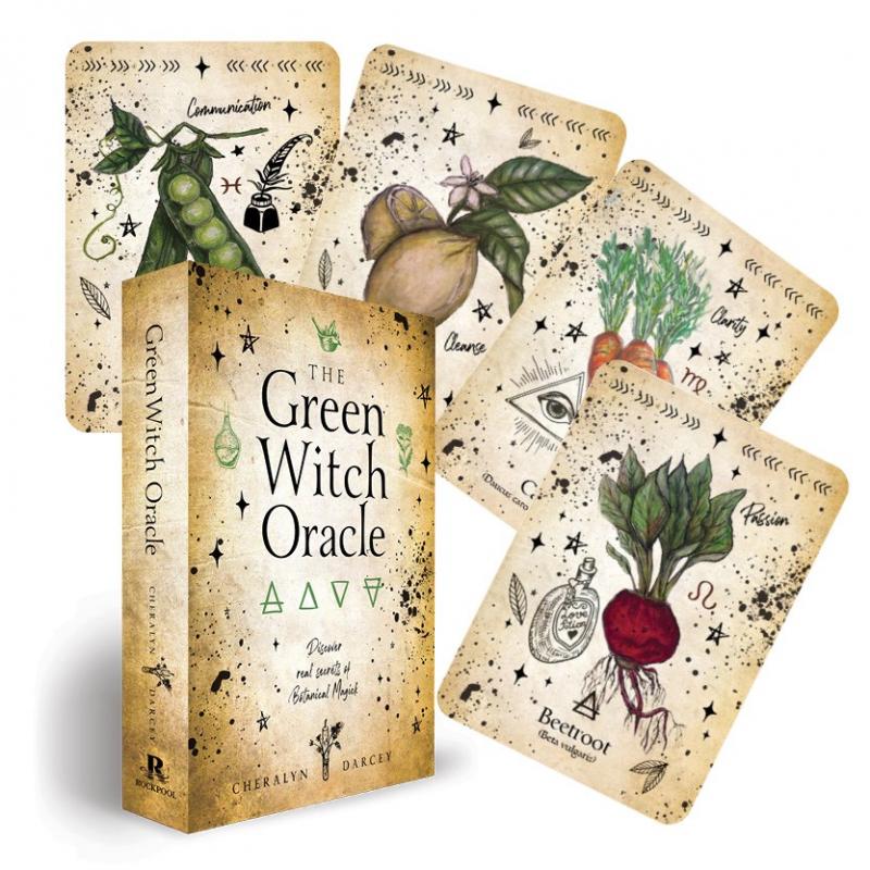 Oracle cards with plants