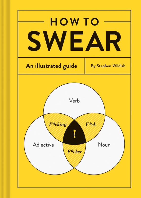A yellow cover with a black title and a venn diagram of grammar and the F word below it.