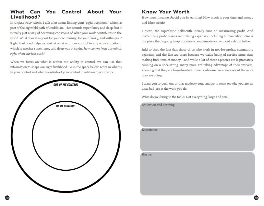 Unfuck Your Worth Workbook: Manage Your Money, Value Your Own Labor, and Stop Financial Freakouts in a Capitalist Hellscape image #7