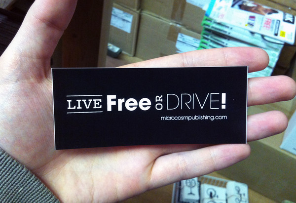 Live free or drive vinyl sticker