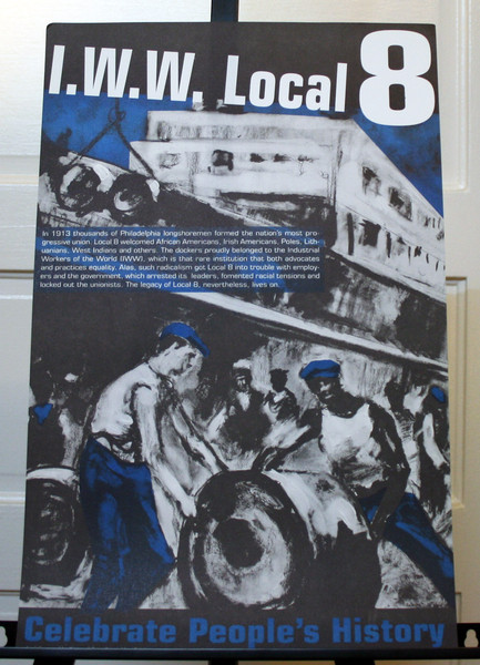 IWW Local 8 philadelphia celebrate people's history poster