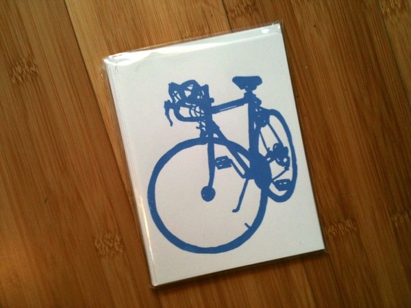 neighborhood bikes greeting card set