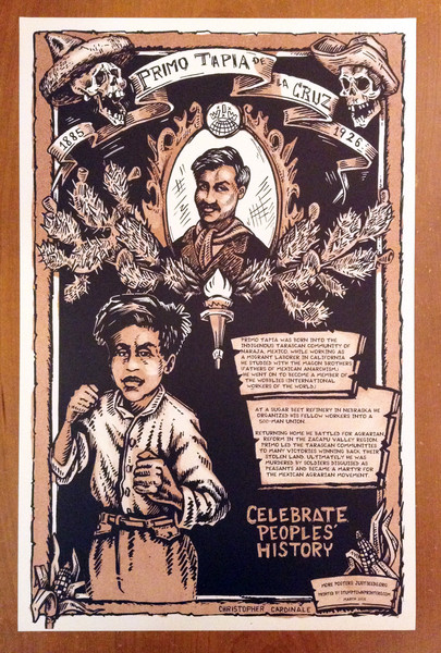 Primo Tapia justseeds poster celebrate people's history