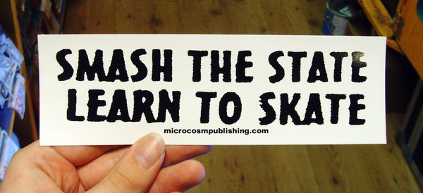 smash the state learn to skate vinyl sticker