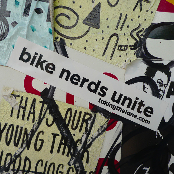 Bike nerds unite vinyl sticker
