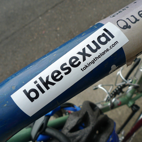 Bikesexual vinyl sticker