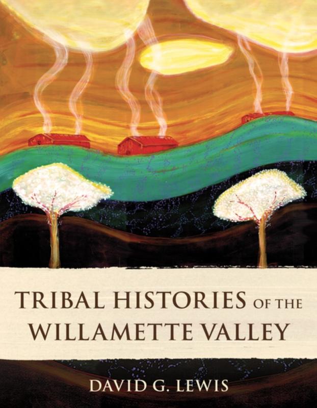 Book cover featuring colorful indigenous landscape painting.