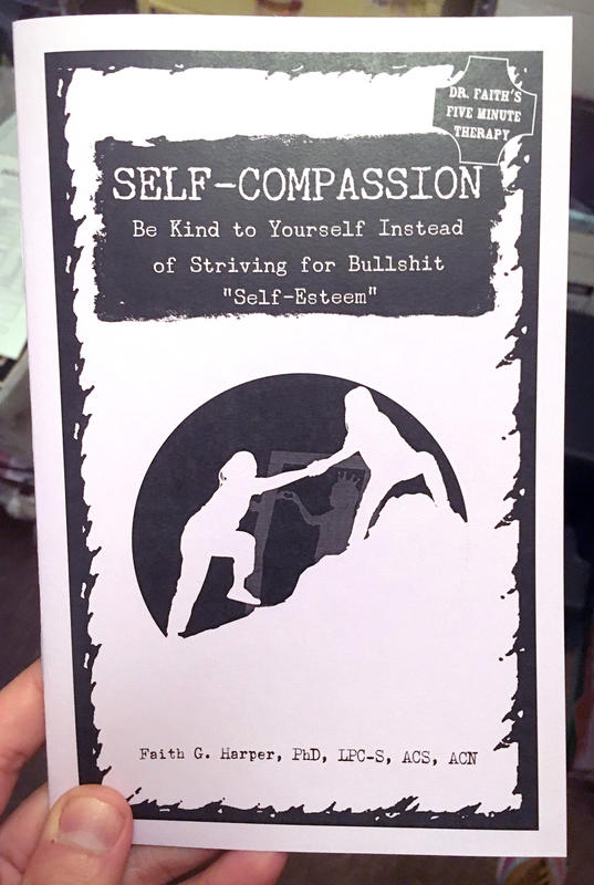 a photograph of the Self-Compassion zine