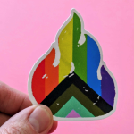 Sticker #573: Progress Pride Flame
