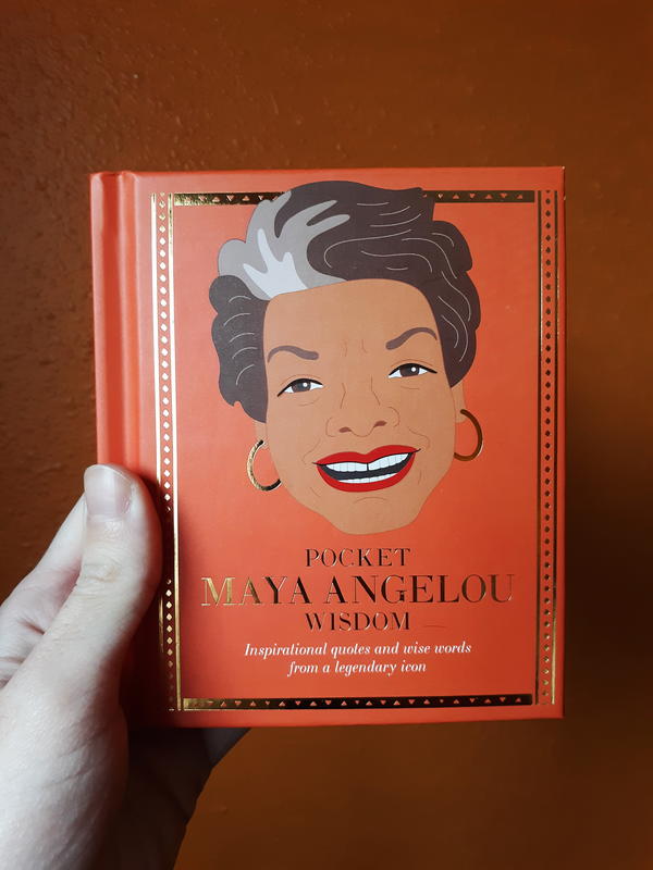 A drawing of Maya Angelou, Smiling