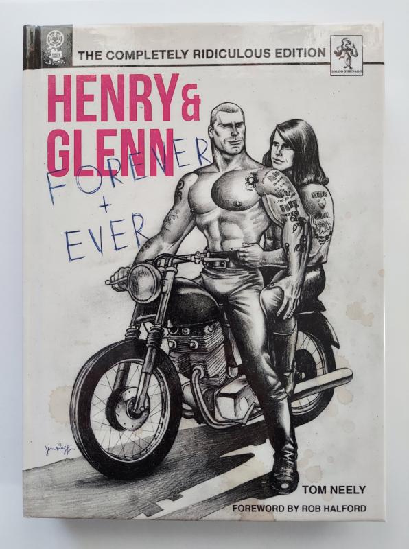 Henry & Glenn now in more definition than ever, straddle the same motorcycle looking all sexy at one another
