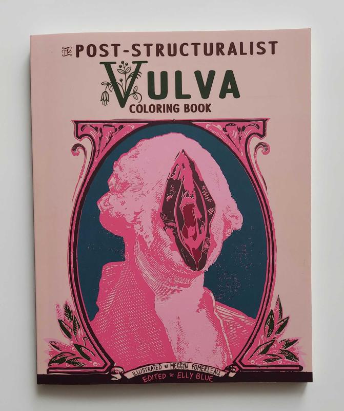 Book cover with George Washington with a vulva for a face