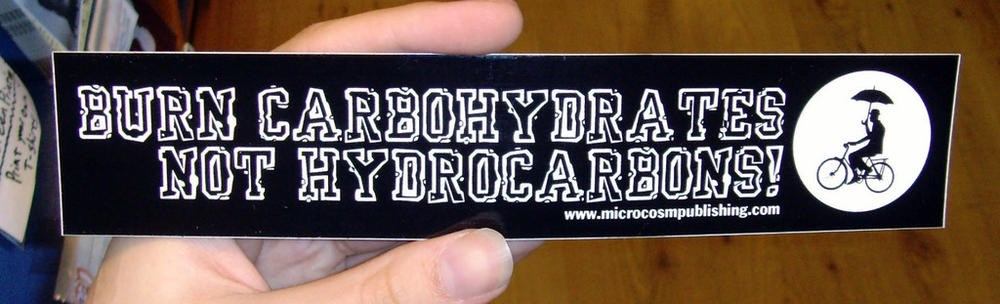 Sticker #236: Burn Carbohydrates, Not Hydrocarbons image #1