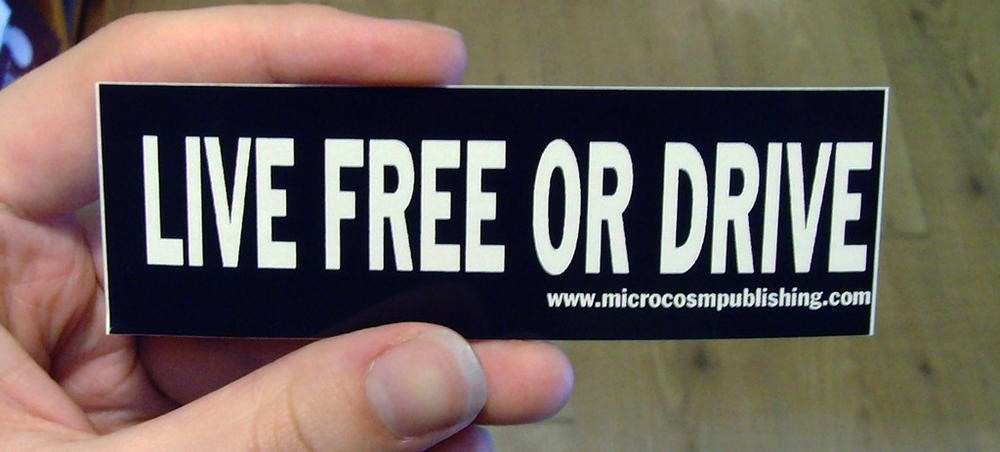 Sticker #264: Live Free or Drive (small) image #1
