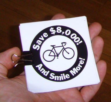 Sticker #288: Save $8,000 and smile more image #1