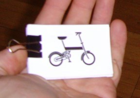 Sticker #295: Folding Bike image #1