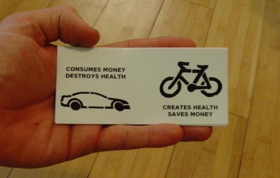 Sticker #303: Saves Money, Creates Health image #1