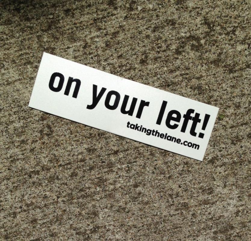 Sticker #324: On Your Left! image #1