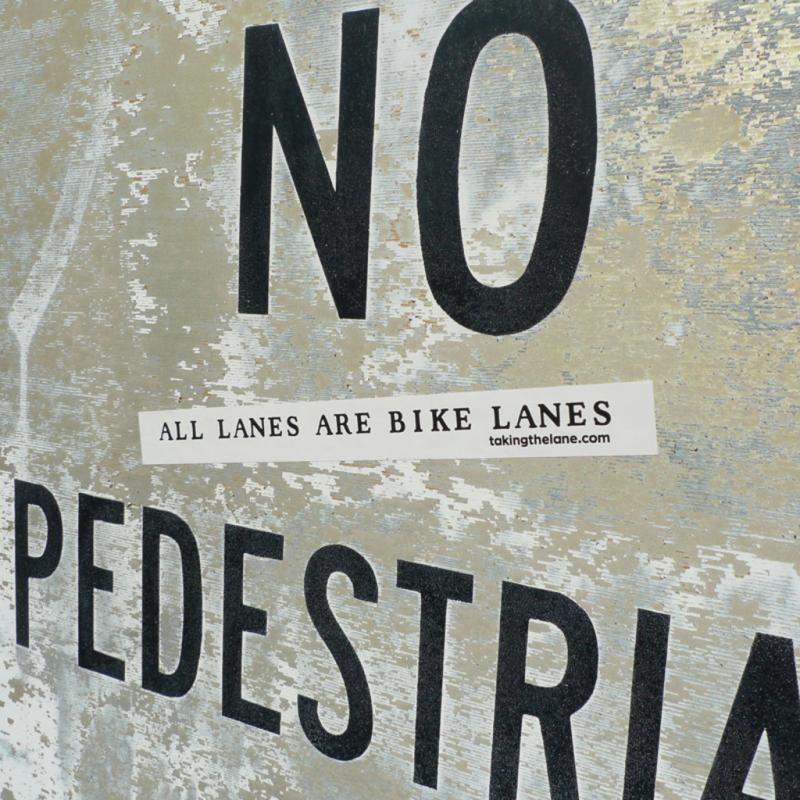 Sticker #331: All Lanes Are Bike Lanes image #1