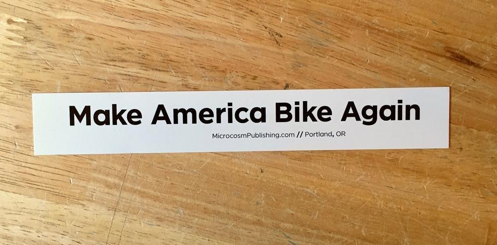 Sticker #390: Make America Bike Again image #1