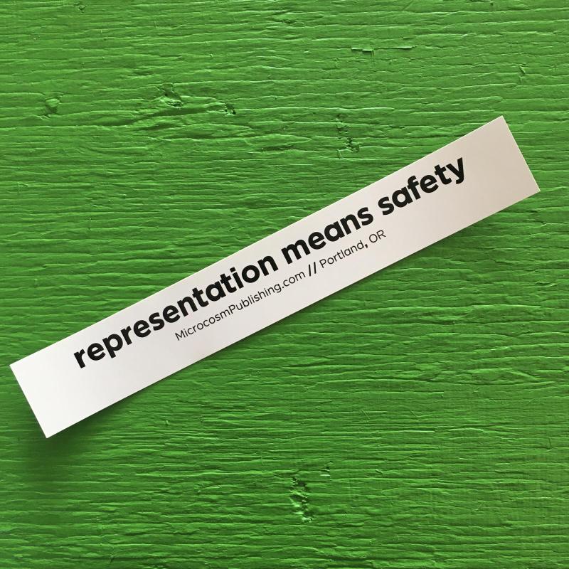 Sticker #406: Representation Means Safety image #1