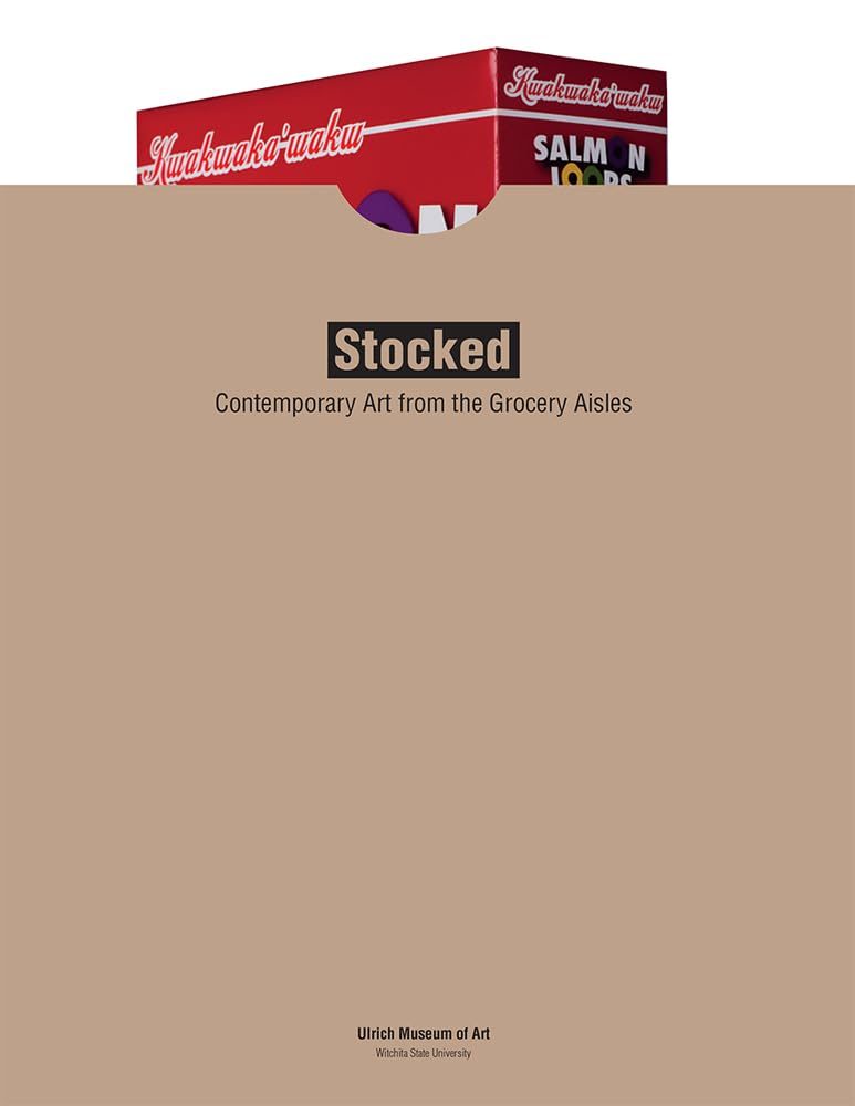 Background resembling a paper bag with a box of a cereal like fruit loops inside