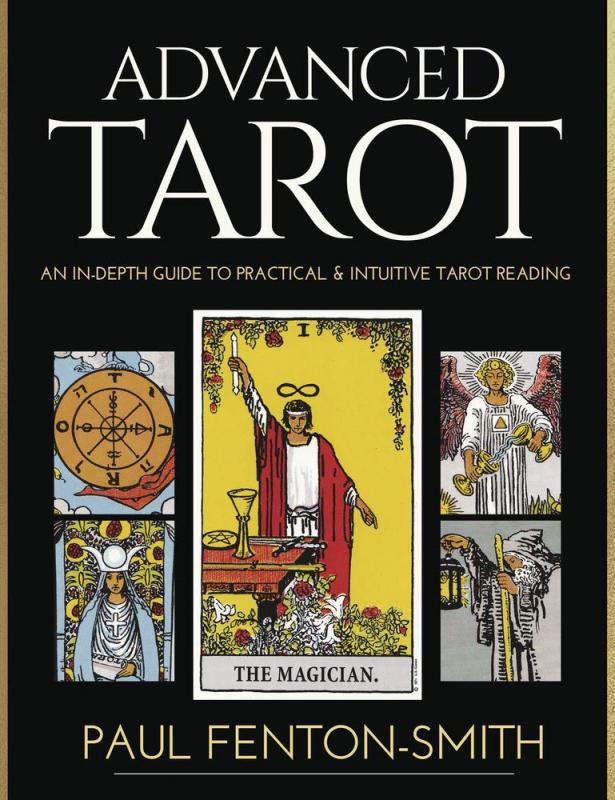 a selection of five tarot cards from the Ryder-Waite deck.