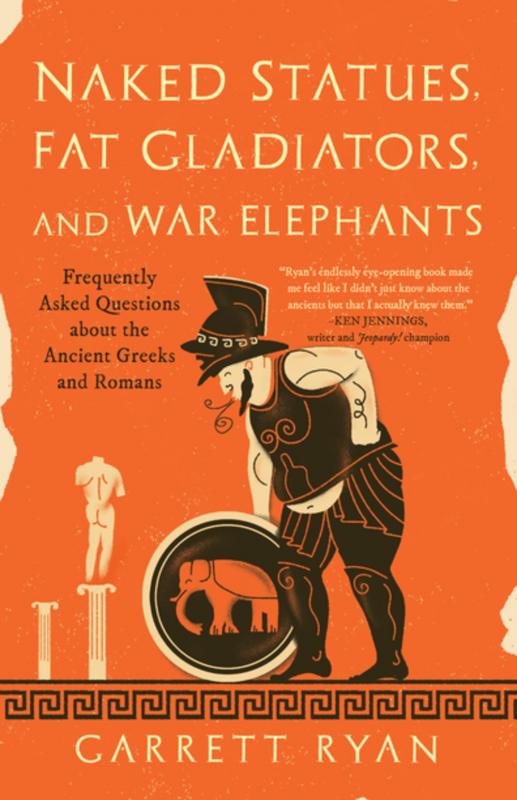 a fat gladiator with an elephant.