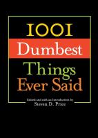 1001 Dumbest Things Ever Said