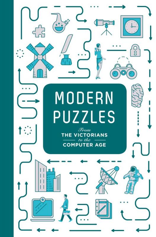 Cover with drawing of many kinds of puzzles