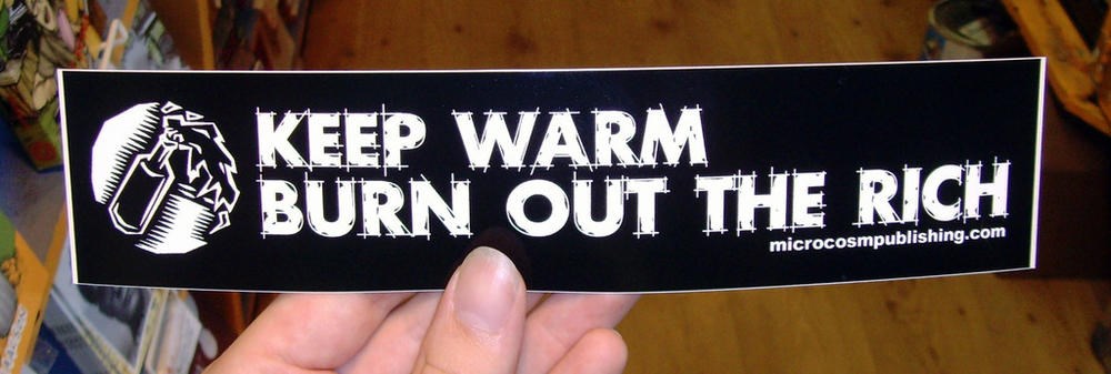 Sticker #272: Keep Warm, Burn Out The Rich image #1