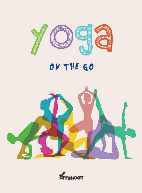 Cover with colorful drawings of bodies in yoga poses