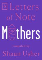 Letters of Note: Mothers.