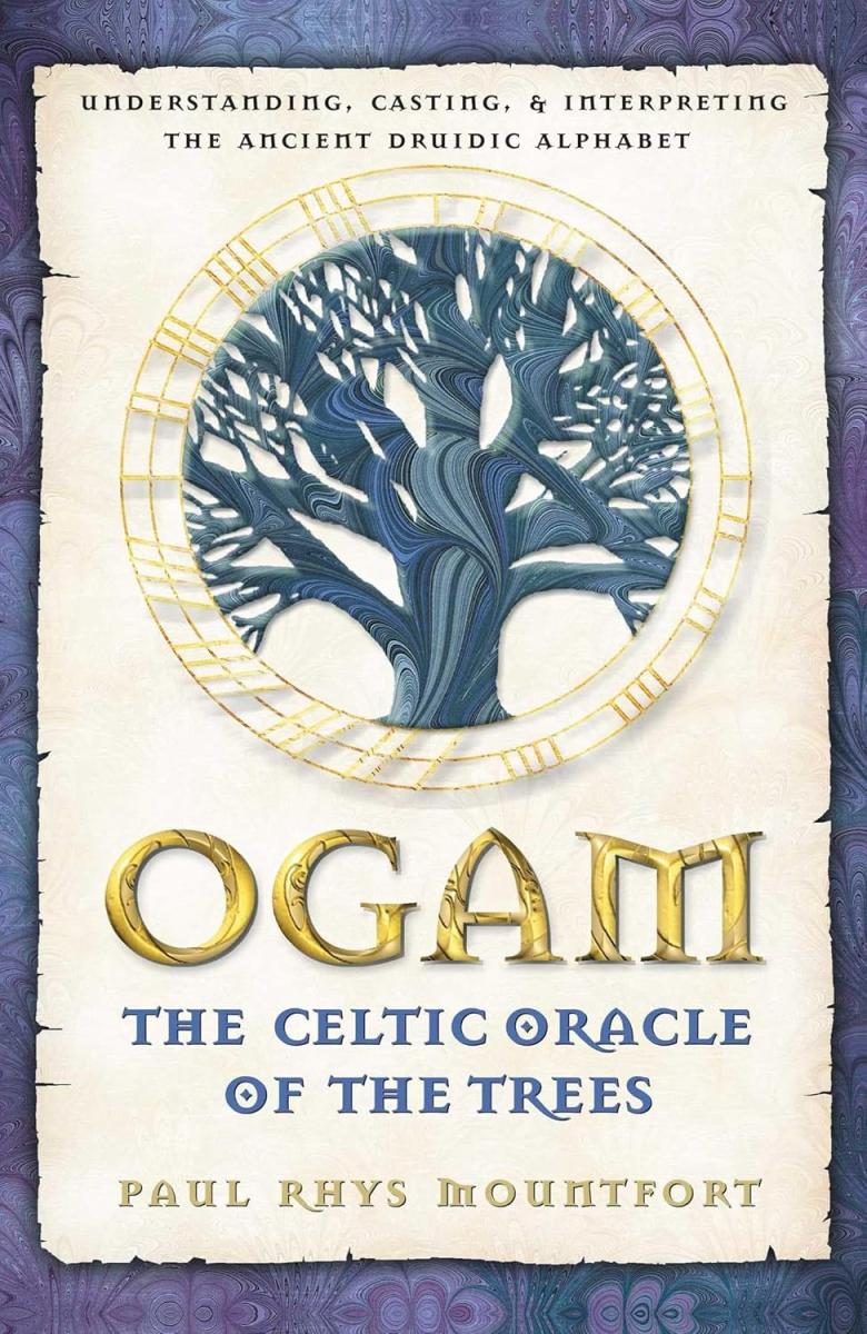 cream colored cover with purple border with gold text and illustration of a tree