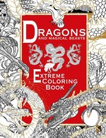 Dragons and Magical Beasts: Extreme Coloring Book