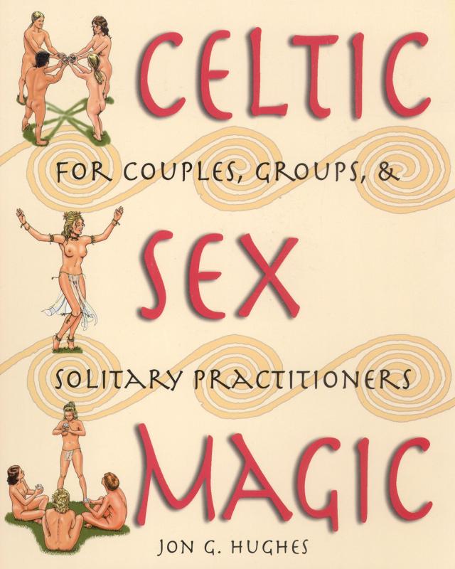 Tan cover with drawings of naked people participating in a variety of rituals. Text is red and black. 