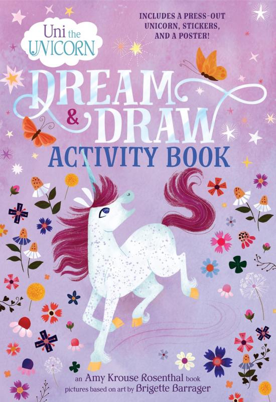Cover with drawing of a unicorn