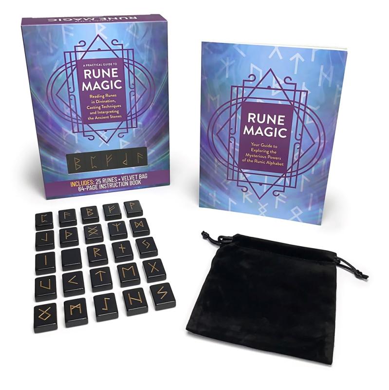 A Practical Guide to Rune Magic Kit: Reading Runes in Divination, Casting Techniques and Interpreting the Ancient Stones image #1