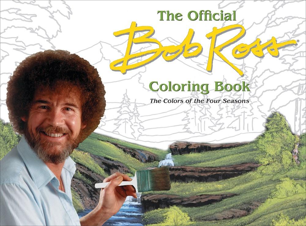 Cover with photo of Bob Ross painting
