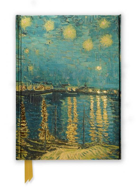 Journal cover with Van Gogh's Starry Night over the Rhone