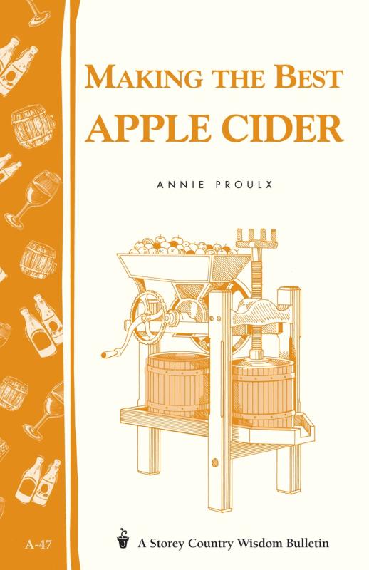 white cover with yellow spine and illustration of a cider press